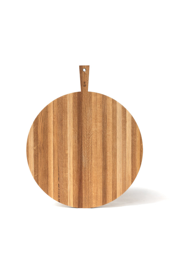 WHITE OAK ROUND SERVING BOARD | EXTRA LARGE