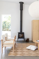 CLOUD LINEN ROUND PENDANT IN IVORY