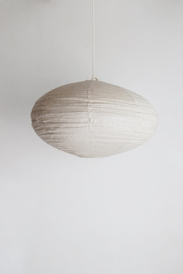 CLOUD LINEN OVAL PENDANT IN TAUPE
