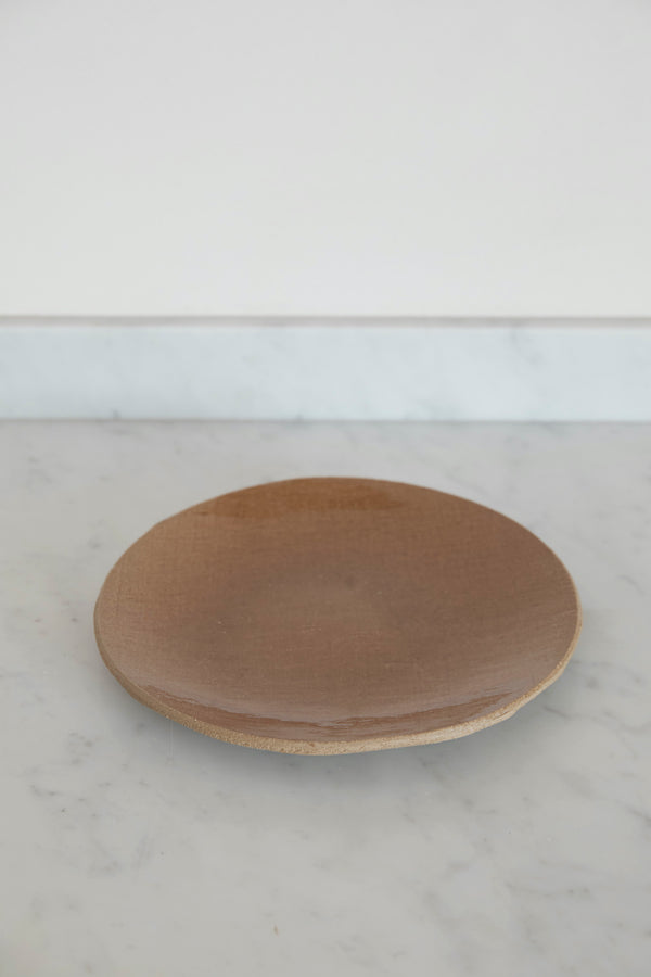 STONEWARE PLATE IN FAWN | LARGE